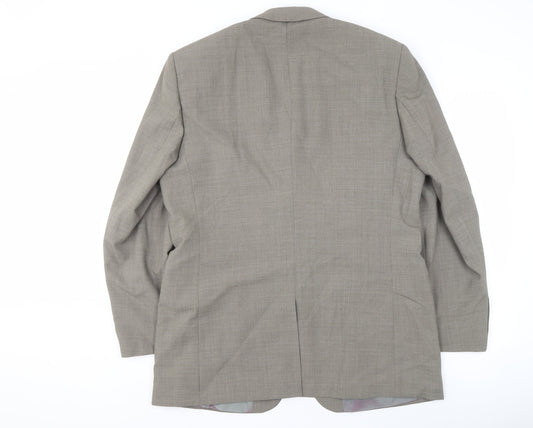 Karl Jackson Men's Grey Blazer, 42 Chest, Regular Fit