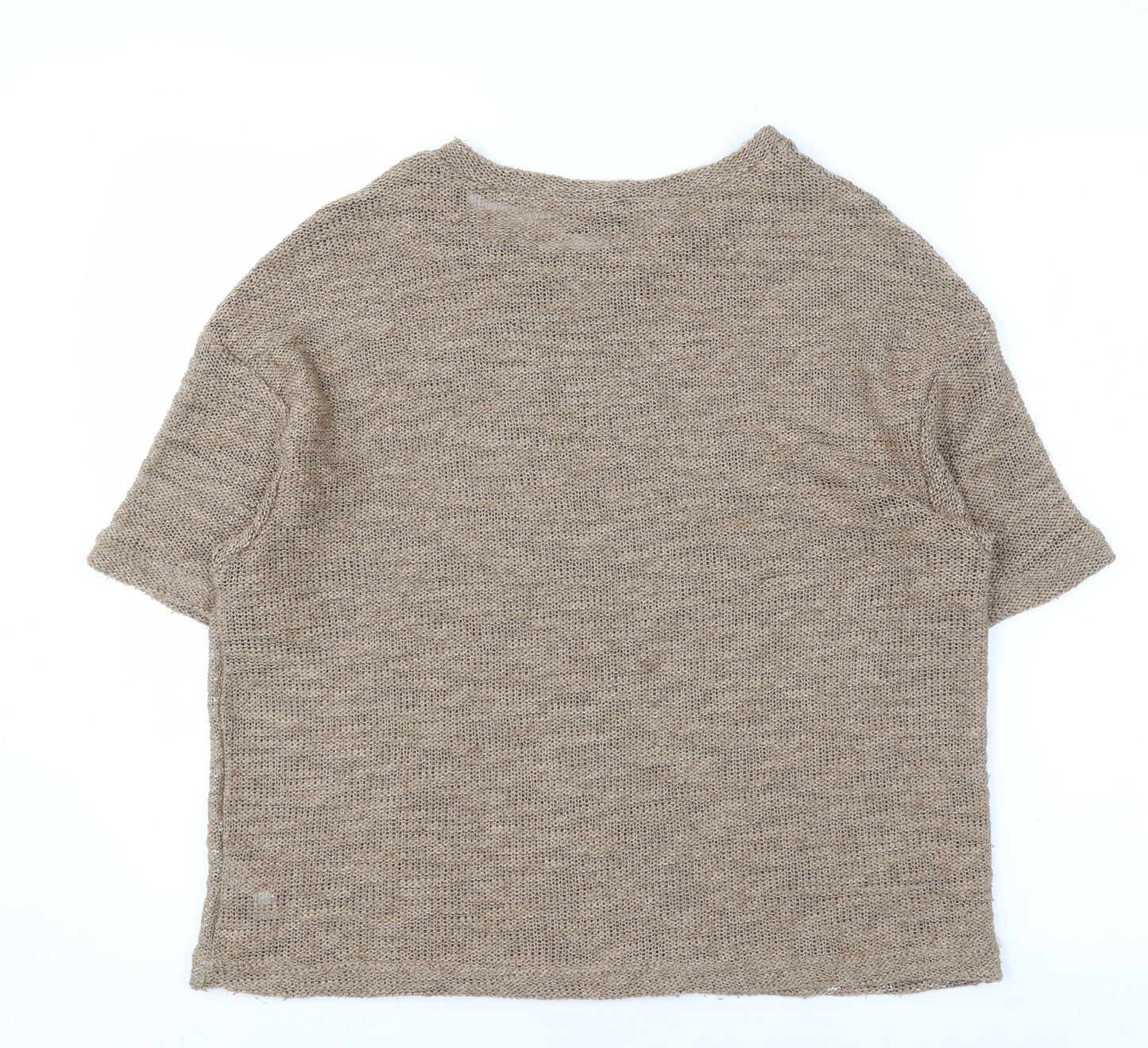 Topshop Women's Beige Pullover Knit Jumper, Size 12
