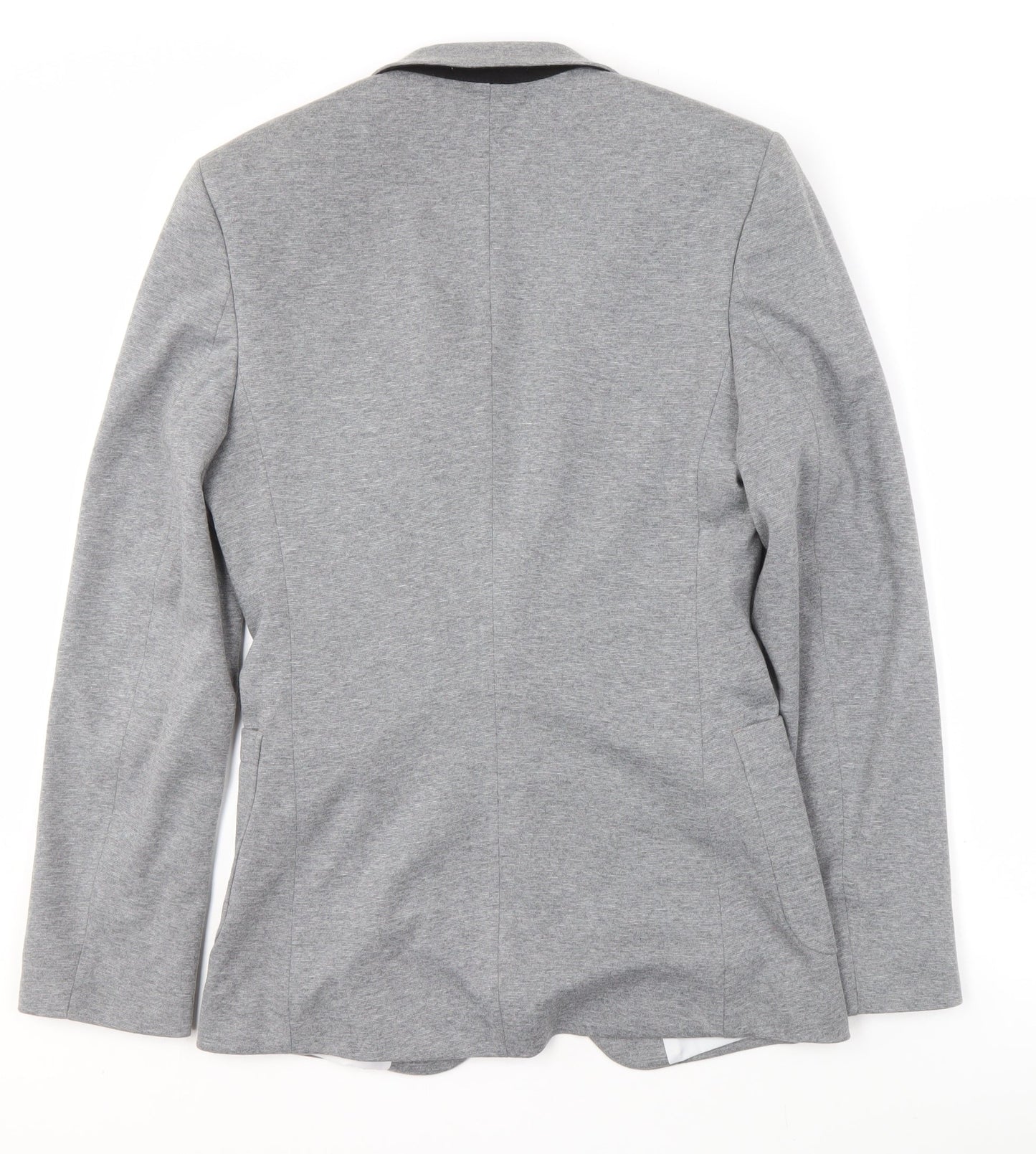 ASOS Grey Men’s Blazer, Single-Breasted, 38, Notch Lapel