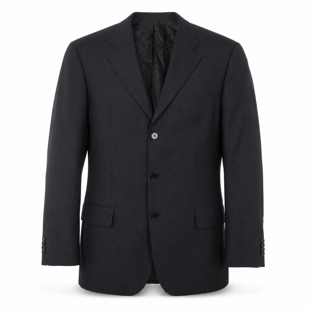 Feraud Men's Black Wool Blazer Jacket Size UK 48