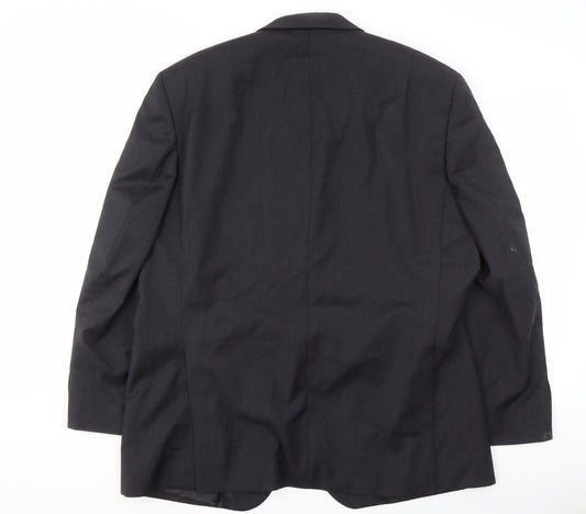 Féraud Men's Black Wool Blazer Jacket Size UK 48