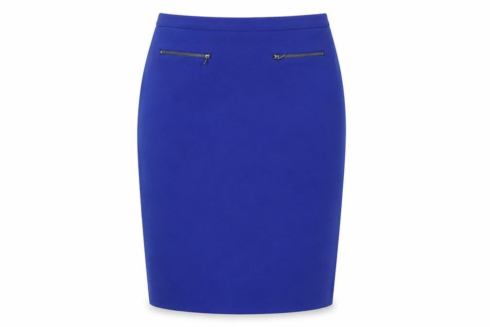 Marks and Spencer Women's Blue Pencil Skirt Size 10