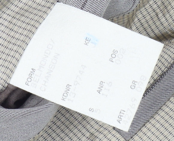 Hugo Boss Men's Grey Wool Blazer, Striped, Medium