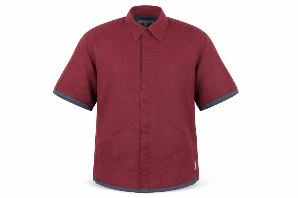 Urban Stone Men's Red Short Sleeve Shirt
