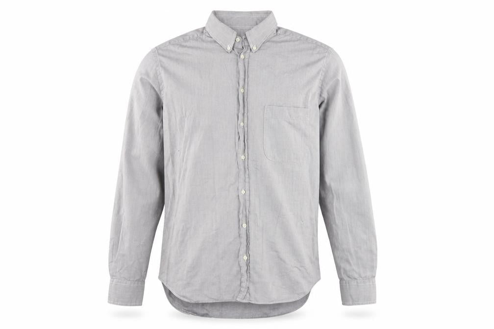 Giorgio Armani Men's Grey Long Sleeve Shirt, Size 16