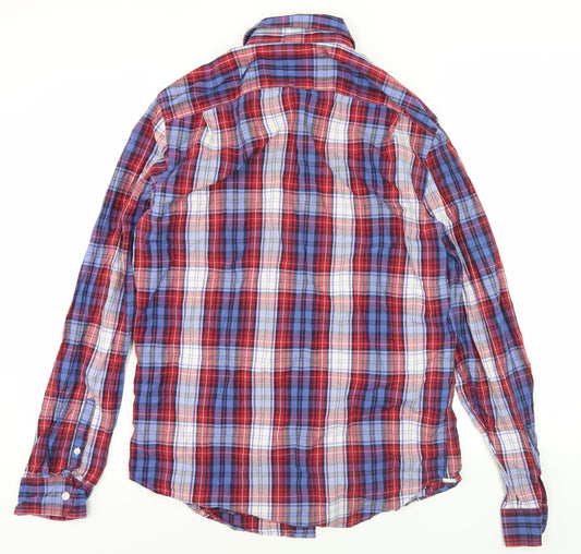 Gap Men's Multicoloured Check Button-Up Shirt M
