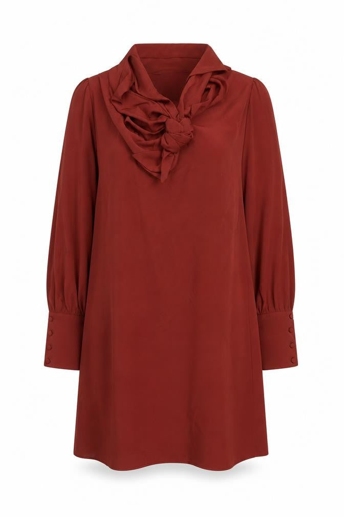 River Island Women's Red Long Sleeve Dress Size 16