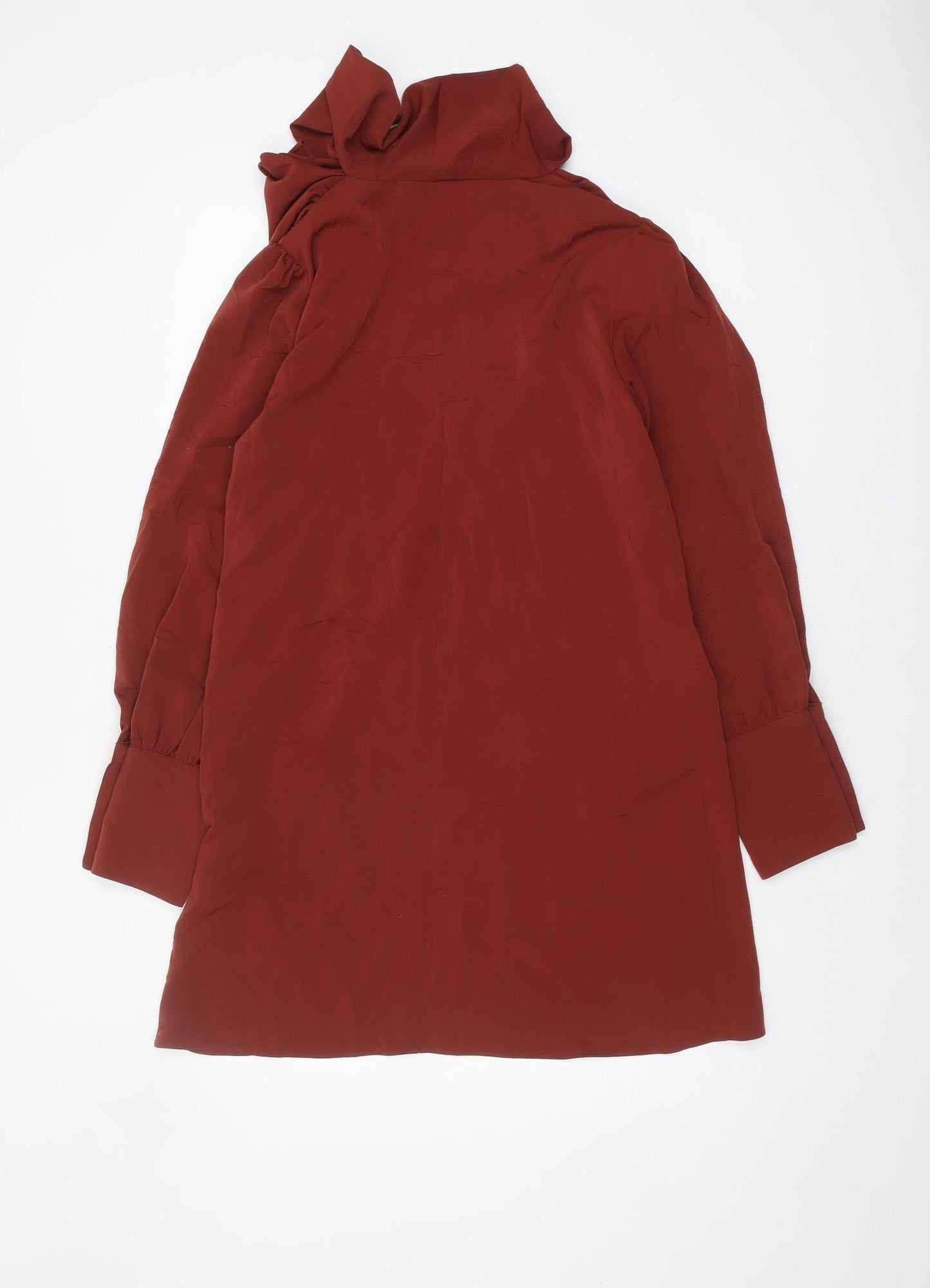 River Island Women's Red Long Sleeve Dress Size 16