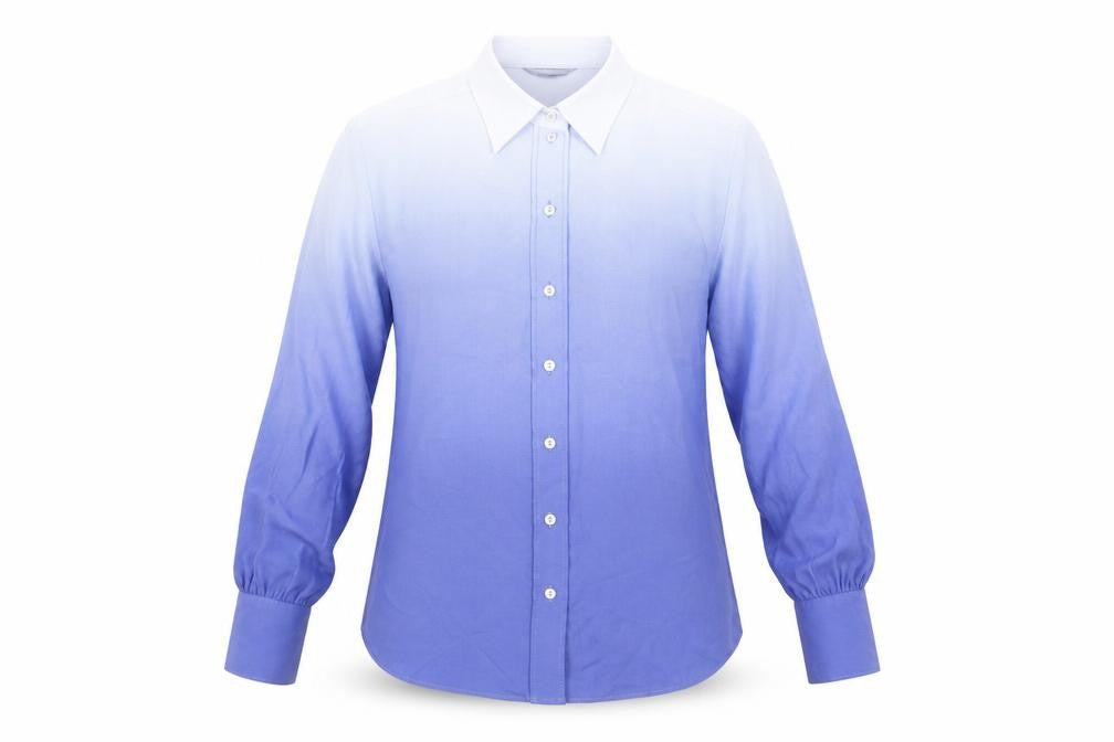 Marks and Spencer Women's Blue Button-Up Shirt