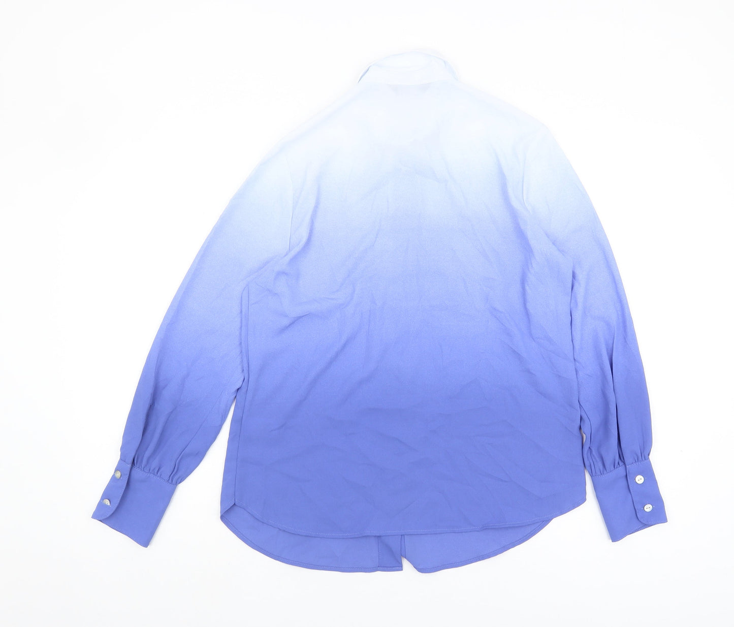 Marks and Spencer Women's Blue Button-Up Shirt