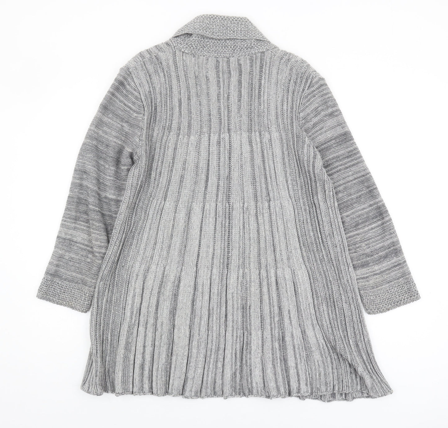 Glimpse Design Women's Grey Open Front Cardigan - S