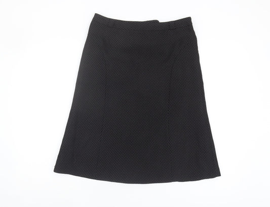 Next Women's Black A-Line Midi Skirt Size 10