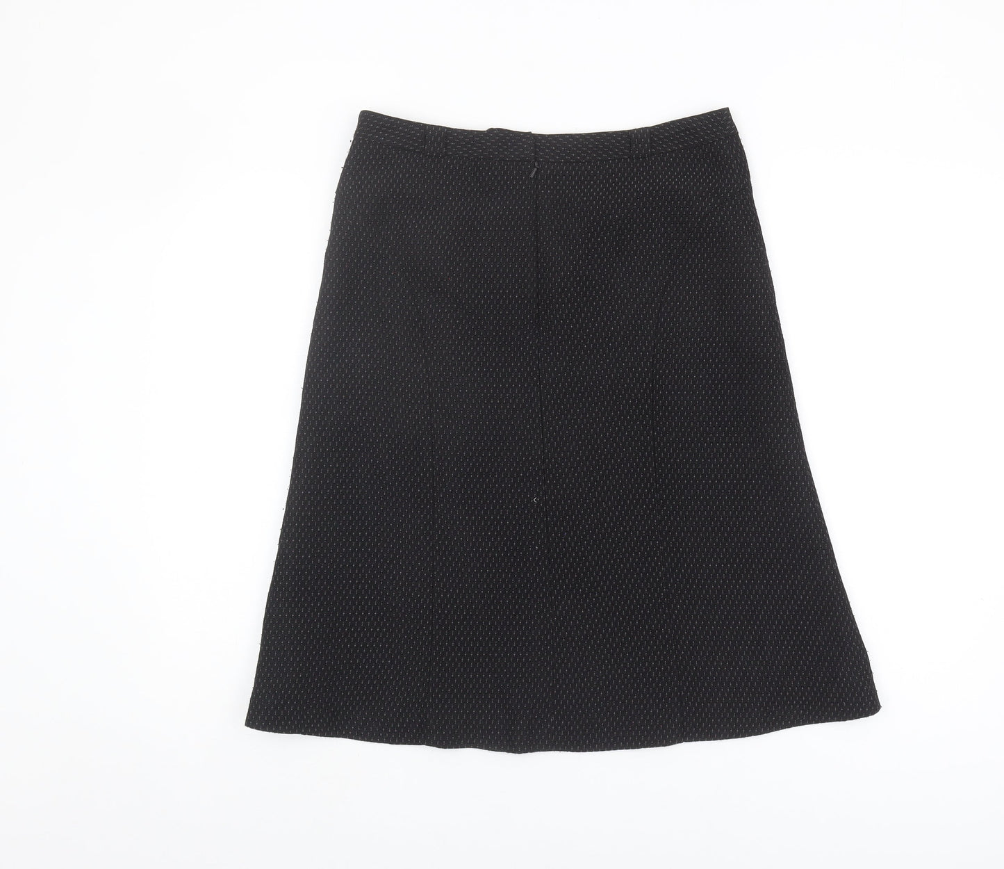 Next Women's Black A-Line Midi Skirt Size 10