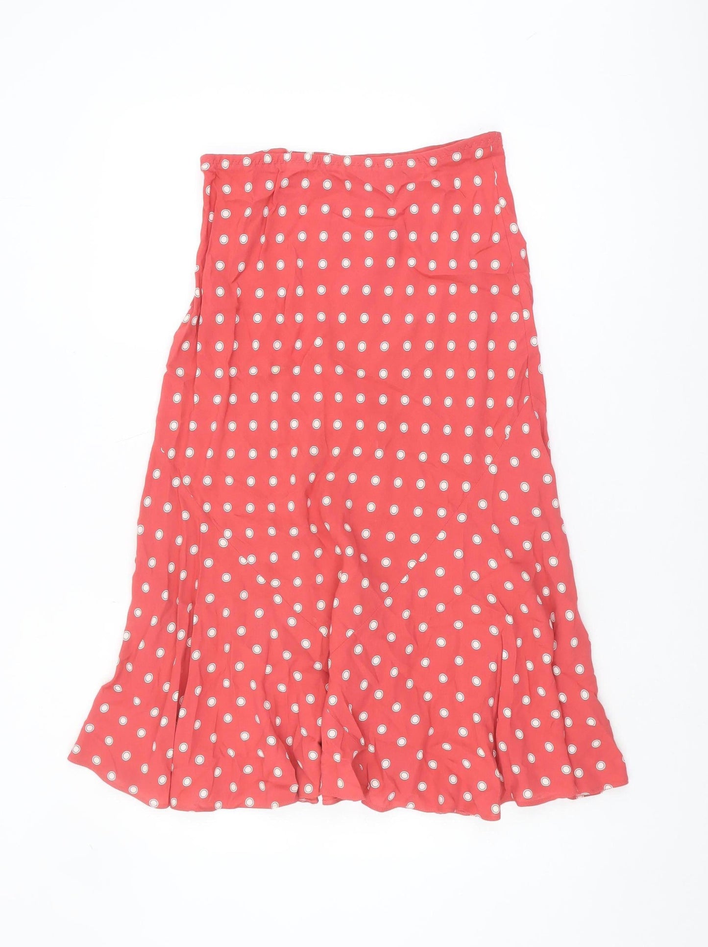 Marks and Spencer Women’s Red Polka Dot Midi Skirt