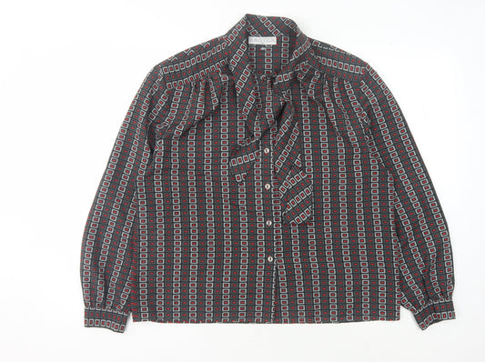 Eastex Womens Multicoloured Geometric Blouse Size 16
