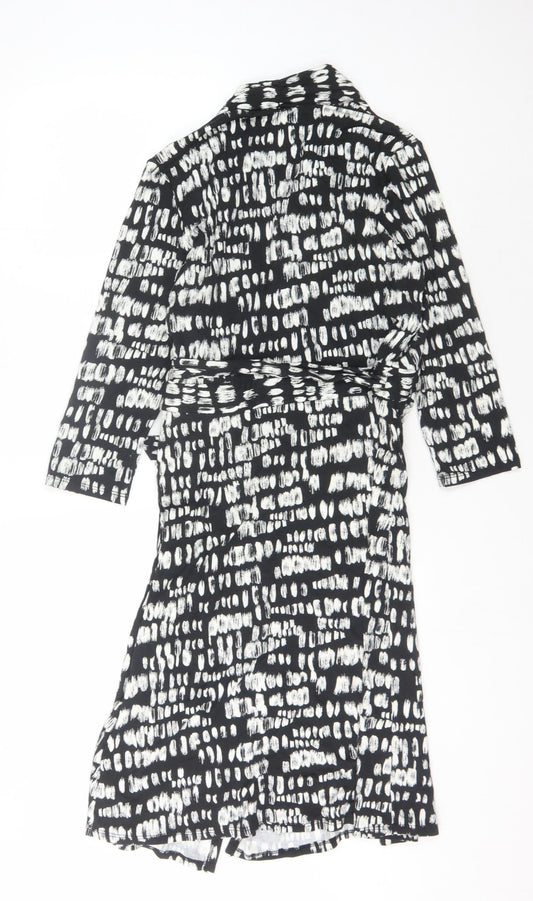 Hobbs Women’s Black Wrap Dress Size 14