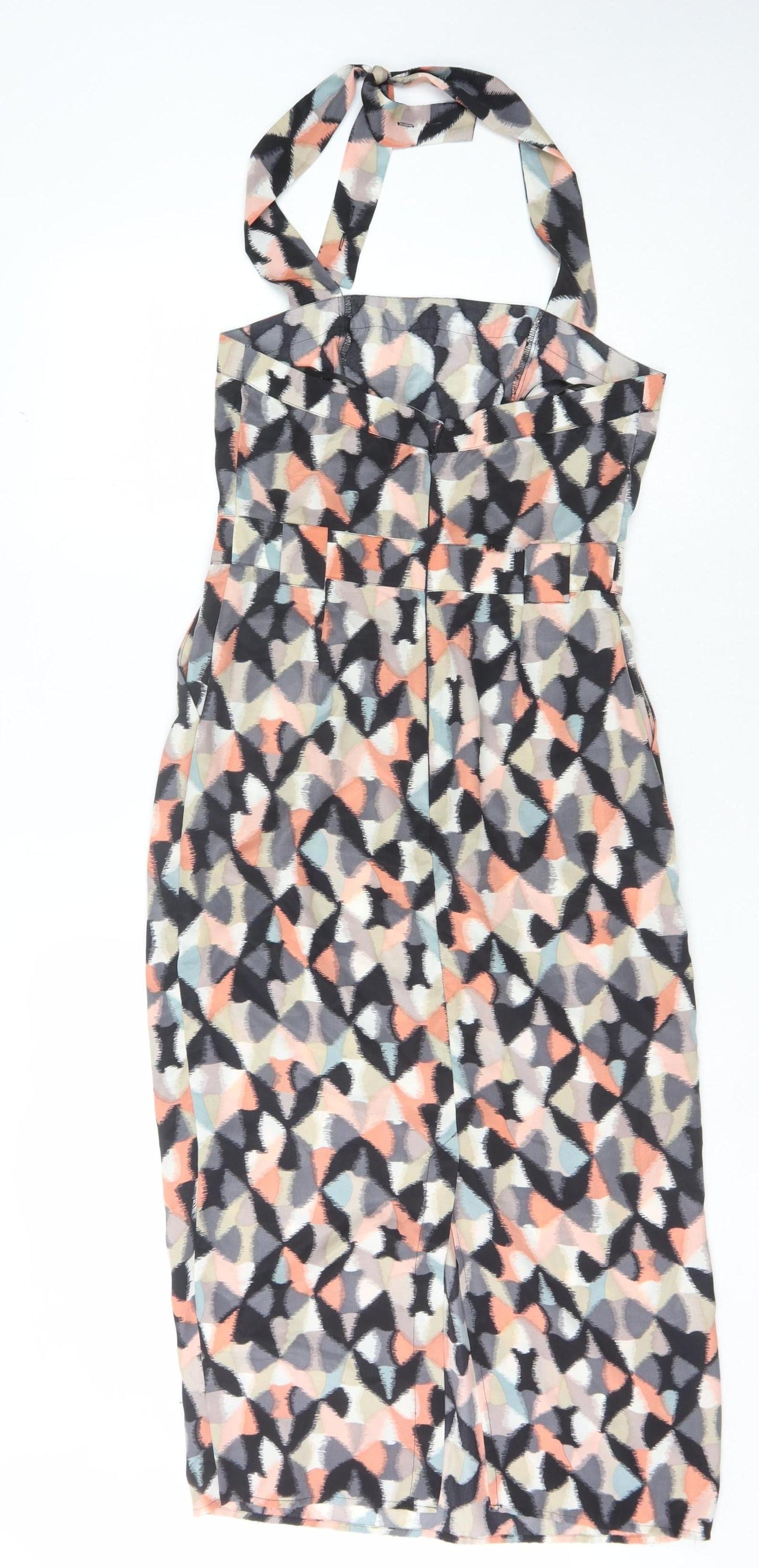 Warehouse Women's Multicoloured Geometric Dress Size 10