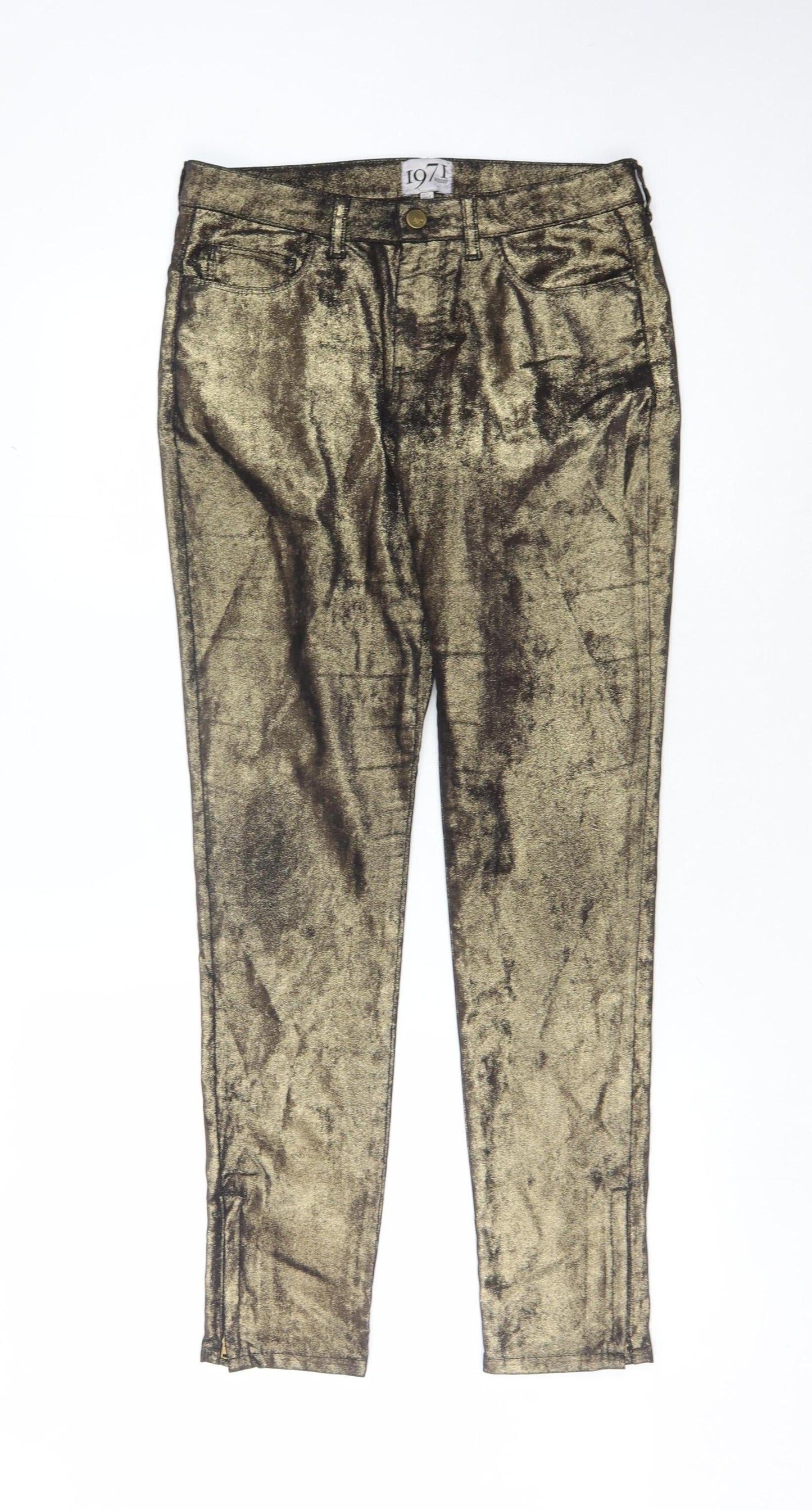 Reiss Gold Women's Trousers Size 8