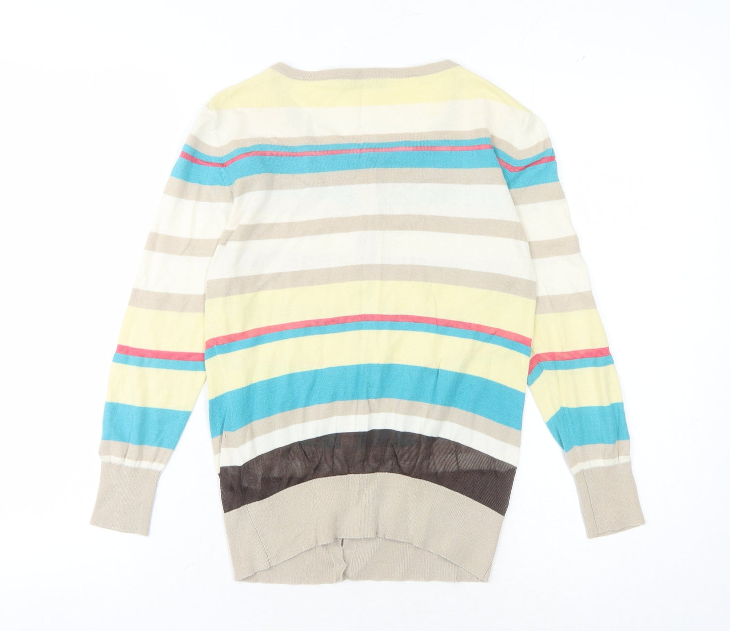 Oasis Women's Multicoloured Striped Cardigan S