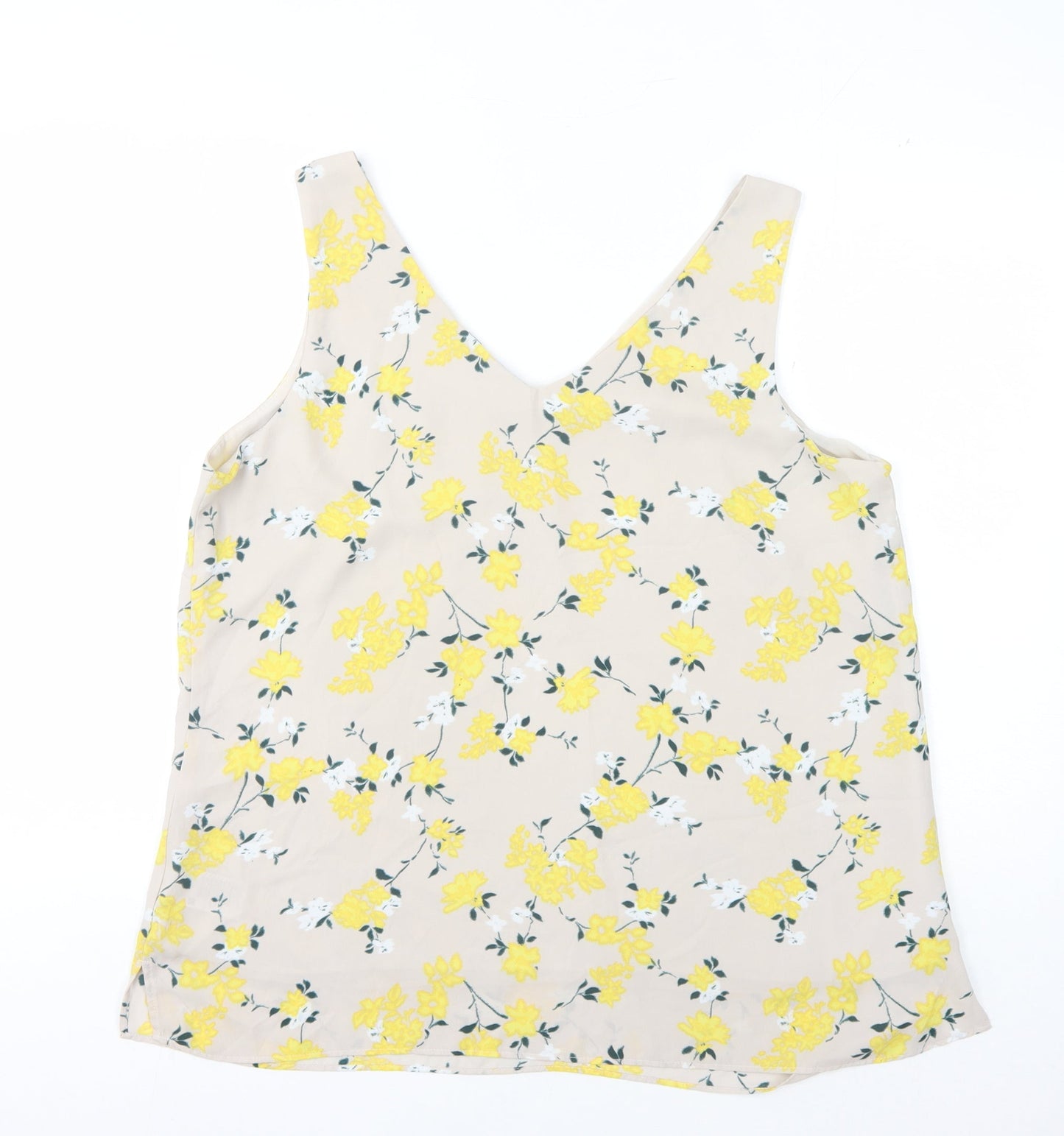 Principles Women's Beige Floral Camisole Tank Size 18