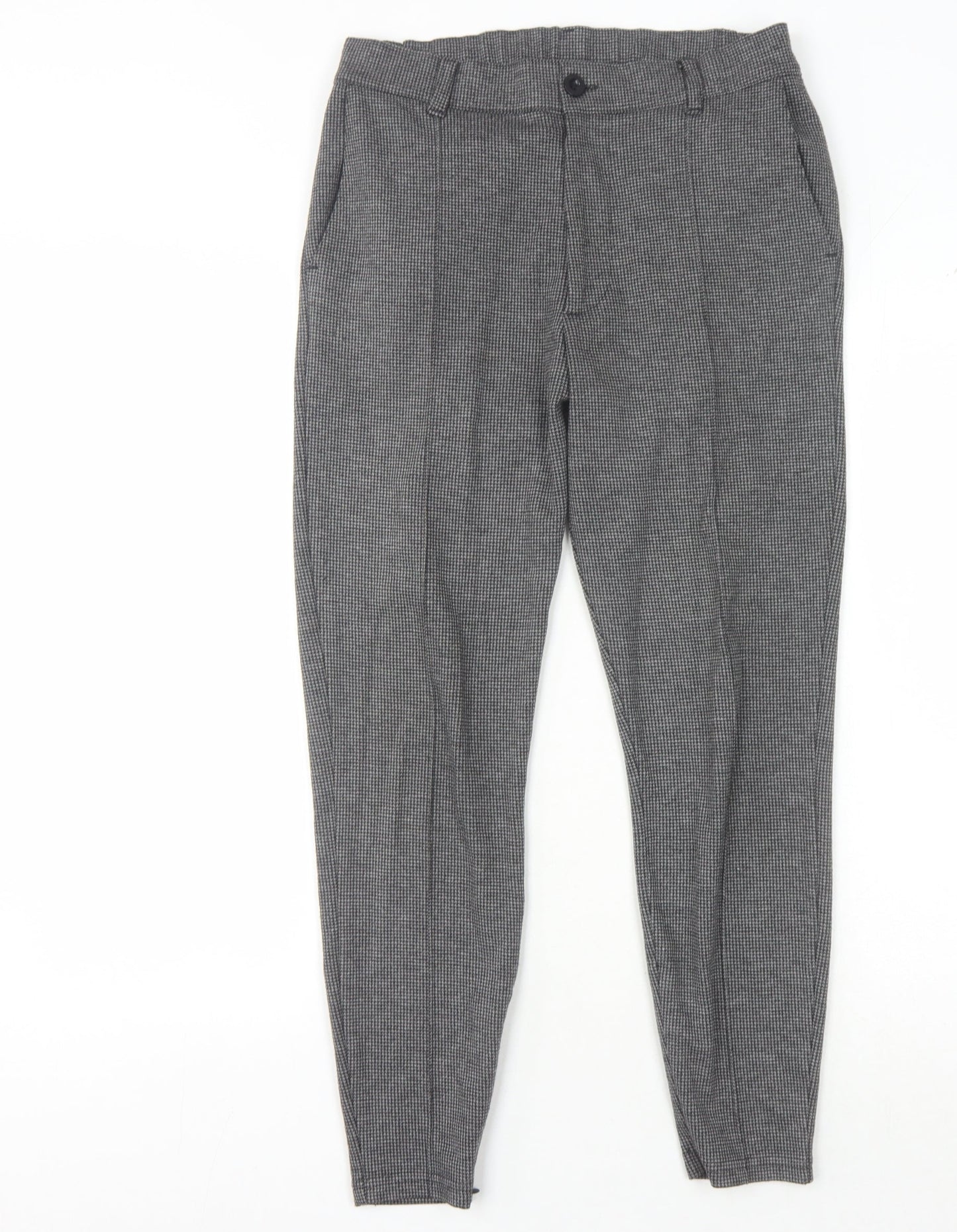 Métissier Paris Grey XS Check Trousers - Women's