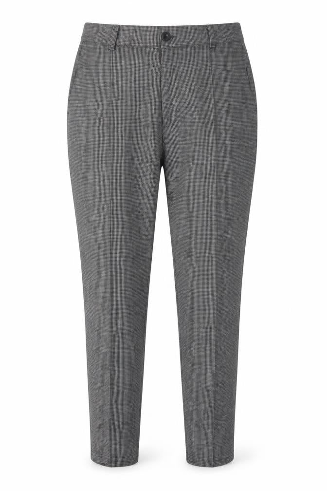 Métissier Paris Grey XS Check Trousers - Women's