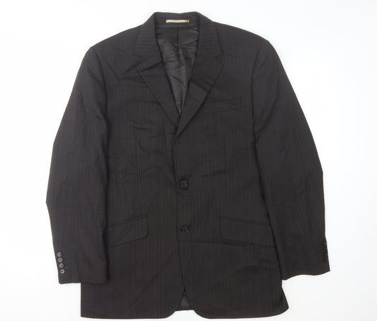 Next Men's Grey Striped Suit Jacket 42R Regular