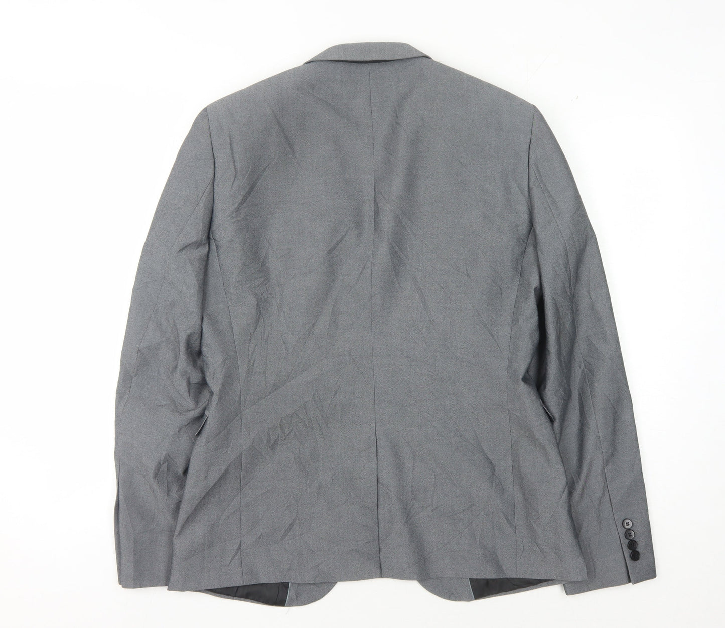Burton Menswear Grey Slim Fit Suit Jacket 38R