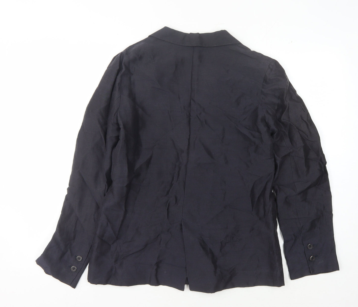 Whistles Women's Black Double-Breasted Suit Jacket Size 12