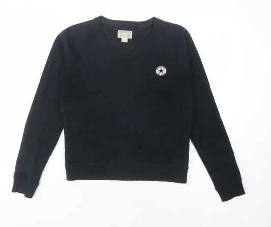 Converse Women's Black XS Pullover Sweatshirt