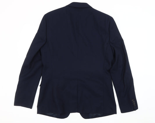 Topman Men's Blue Regular Fit Blazer Jacket 40R