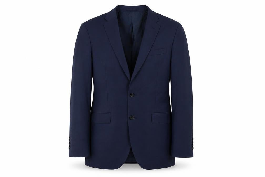 Marks and Spencer Men's Blue Wool Blazer, Size 40L