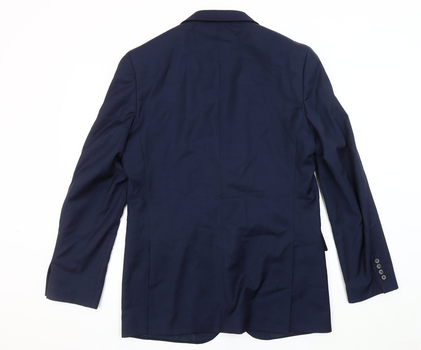 Marks and Spencer Men's Blue Wool Blazer, Size 40L