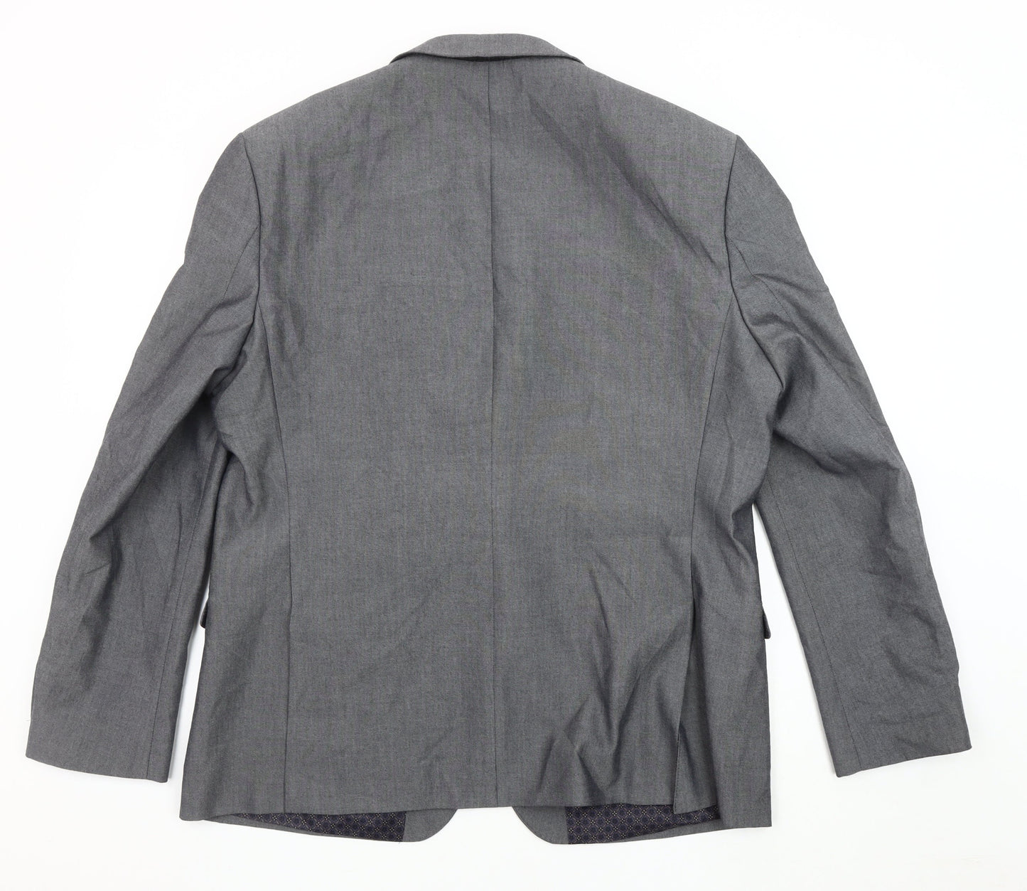Limehaus Men's Grey Suit Jacket 46R Regular Fit