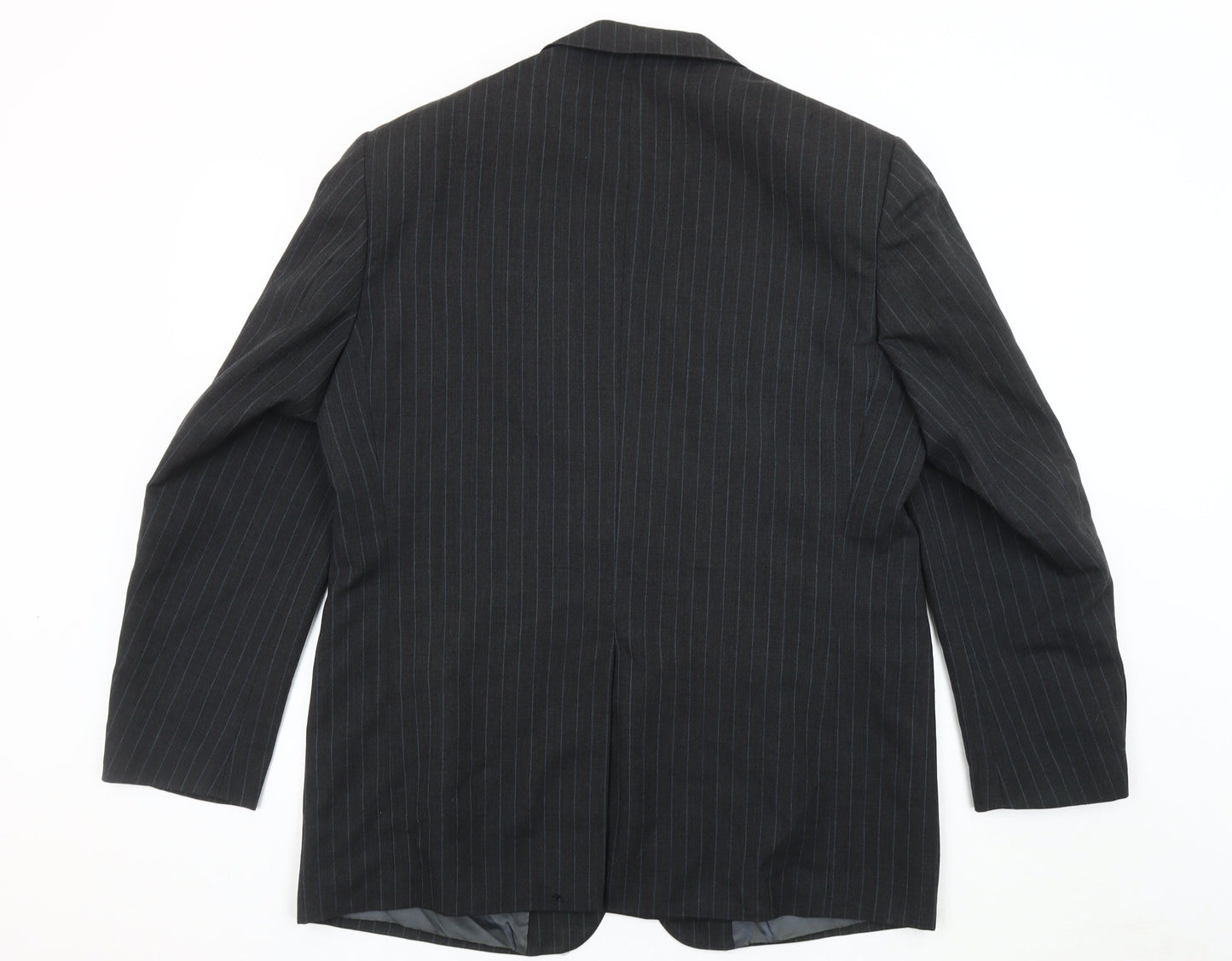 Marks and Spencer Men's Grey Striped Wool Blazer 42R