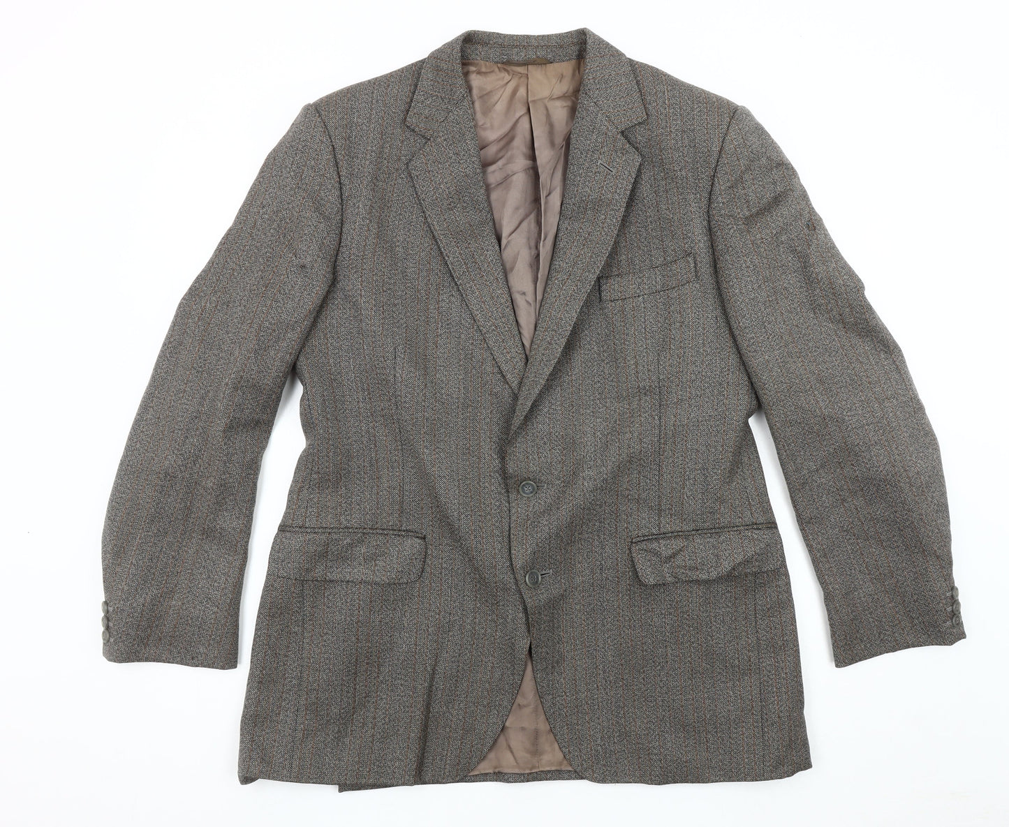 Dunn & Co. Men's Grey Tweed Blazer Jacket 42R