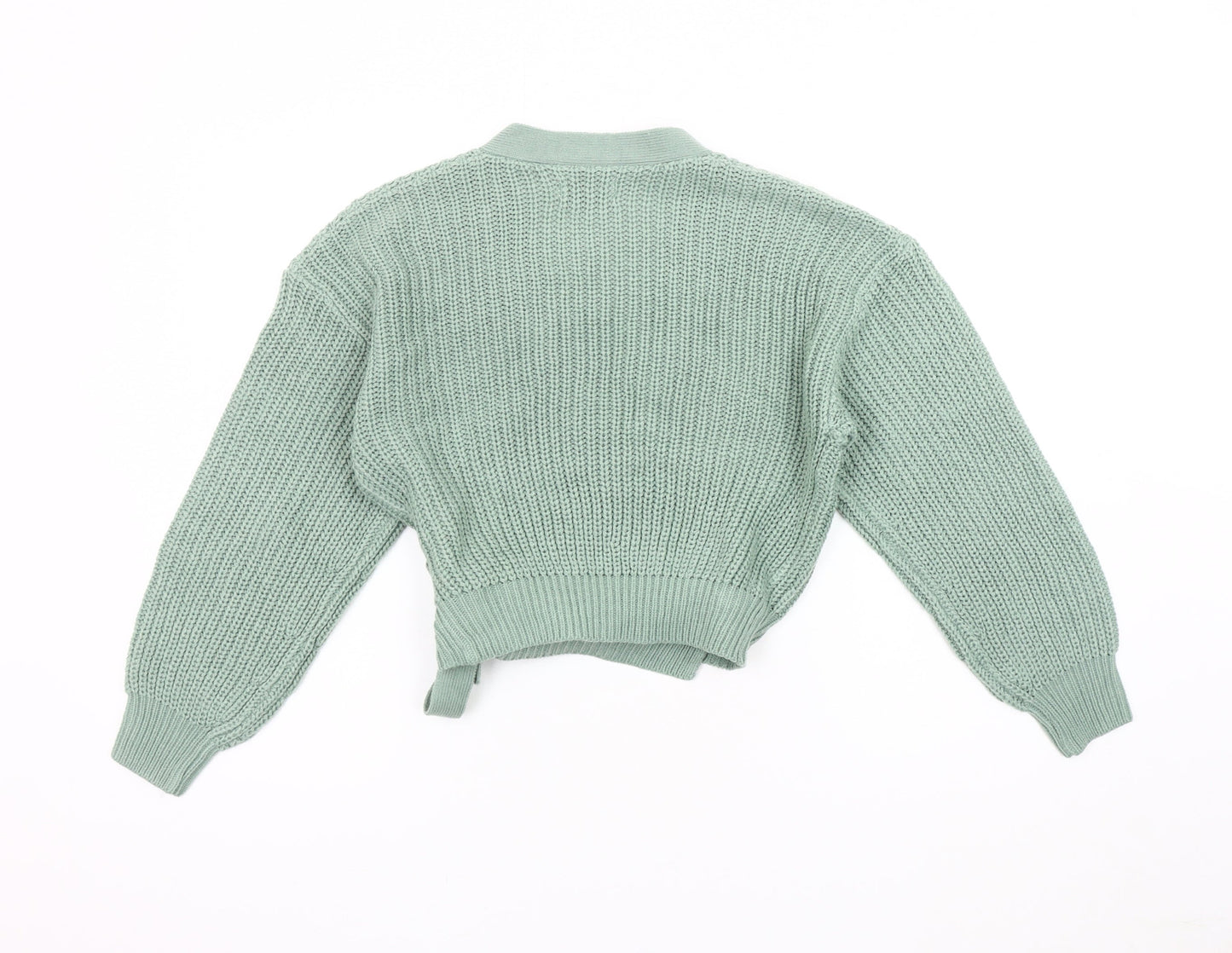 ONLY Women's Green Wrap Jumper XS