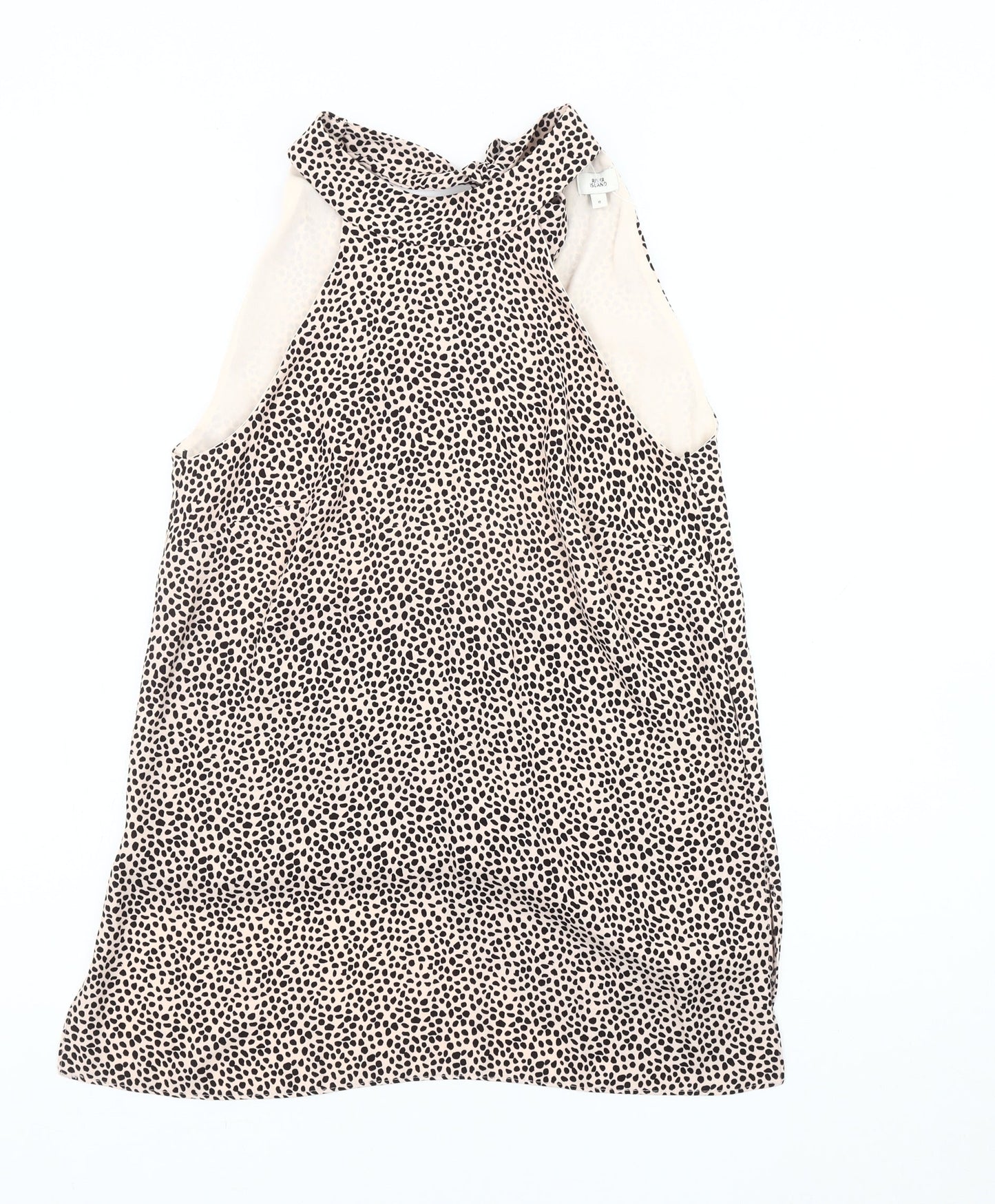River Island Women's Beige Halter Blouse Size 8
