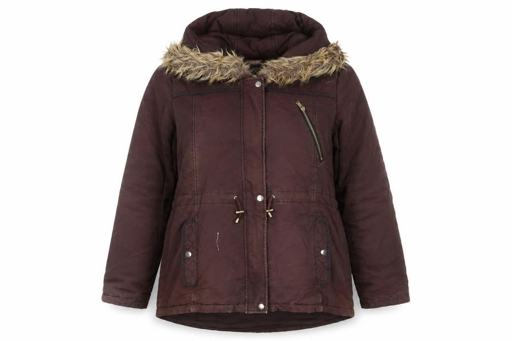 Dorothy Perkins Women's Brown Parka Jacket Size 18
