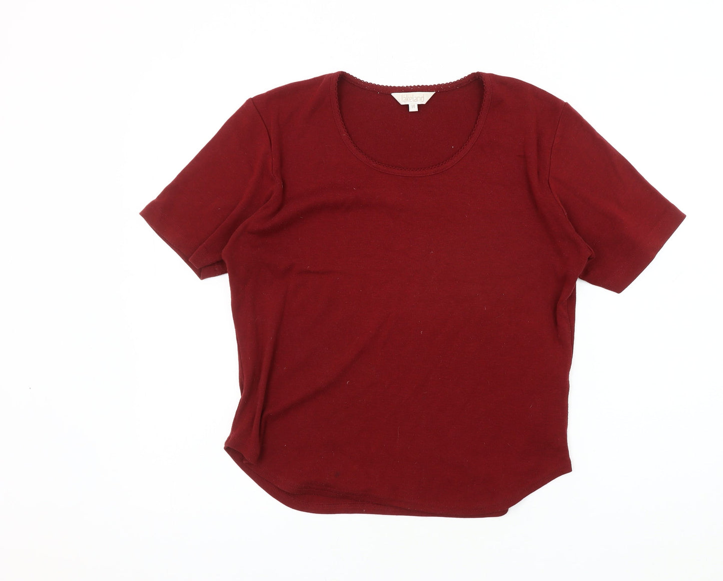 Lakeland Women's Red Basic T-Shirt Size 14