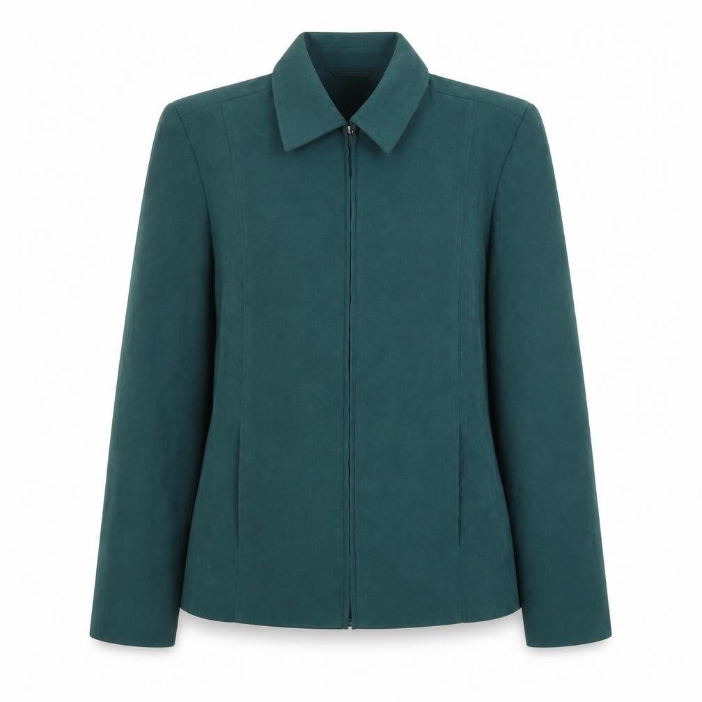 Berkertex Women's Green Zip Up Jacket Size 10