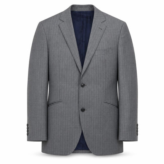 Mens 40 Chest Regular Austin Reed Grey Two-Button Blazer