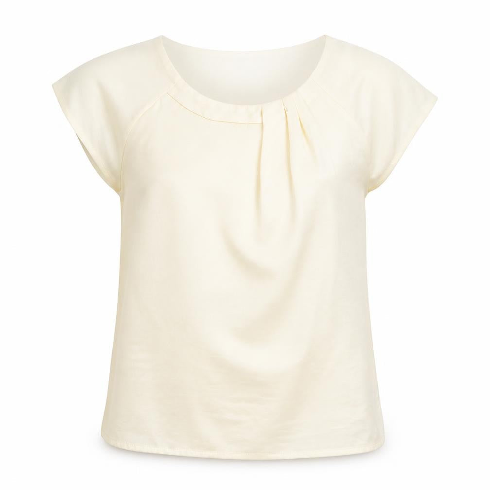 Front view of Betty Jackson Black Women's Beige, size 8, Solid Top