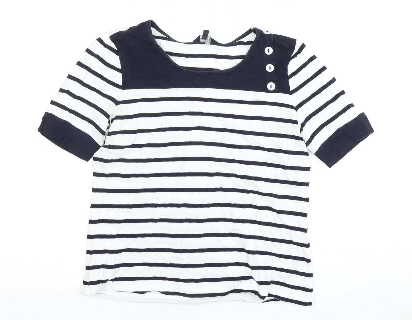 Hobbs Women's Striped T-Shirt Size S