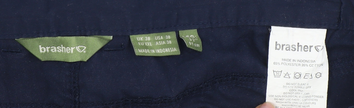 Brasher Men's Blue Cargo Trousers XXL