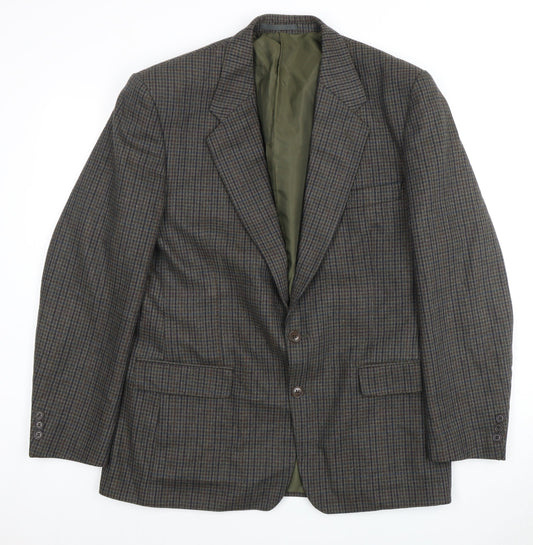 Four Seasons Men's Brown Check Blazer Size 42R