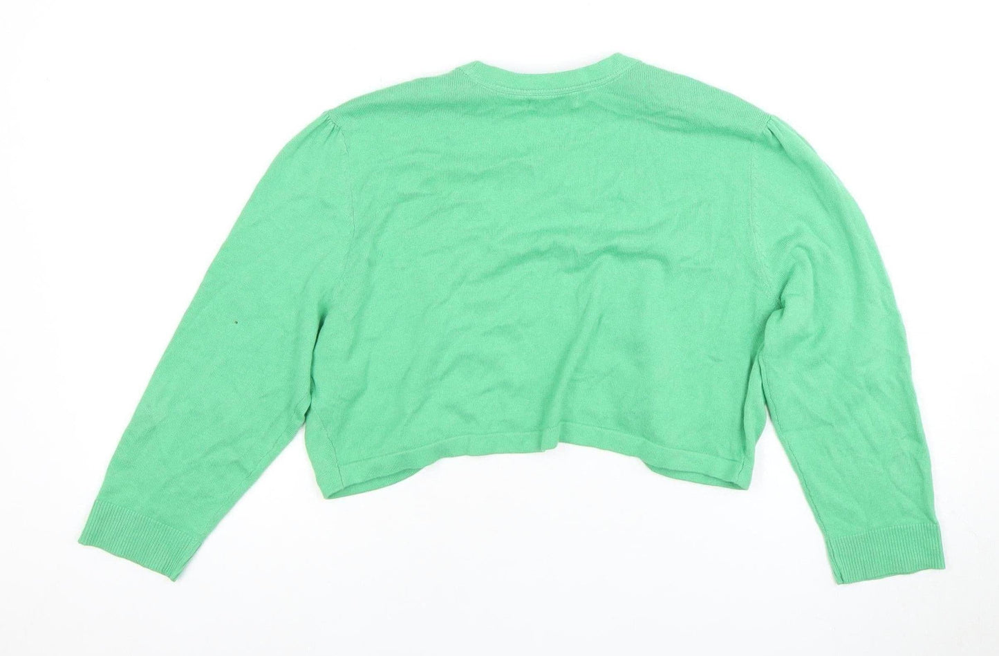 Monsoon Women's Green Cardigan, Size L, Cotton Knit