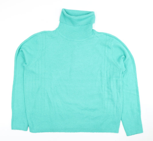 TOG 24 Women's Green Roll Neck Pullover Jumper Size 14