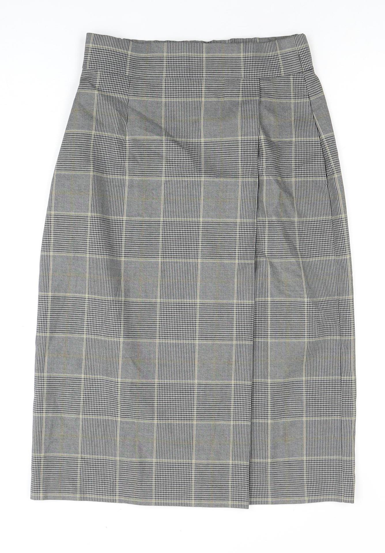 Uniqlo Women's Check Pencil Skirt XS Multicoloured