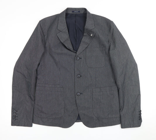 Peter Werth Men's Blue Striped Blazer, Size 38 Jacket
